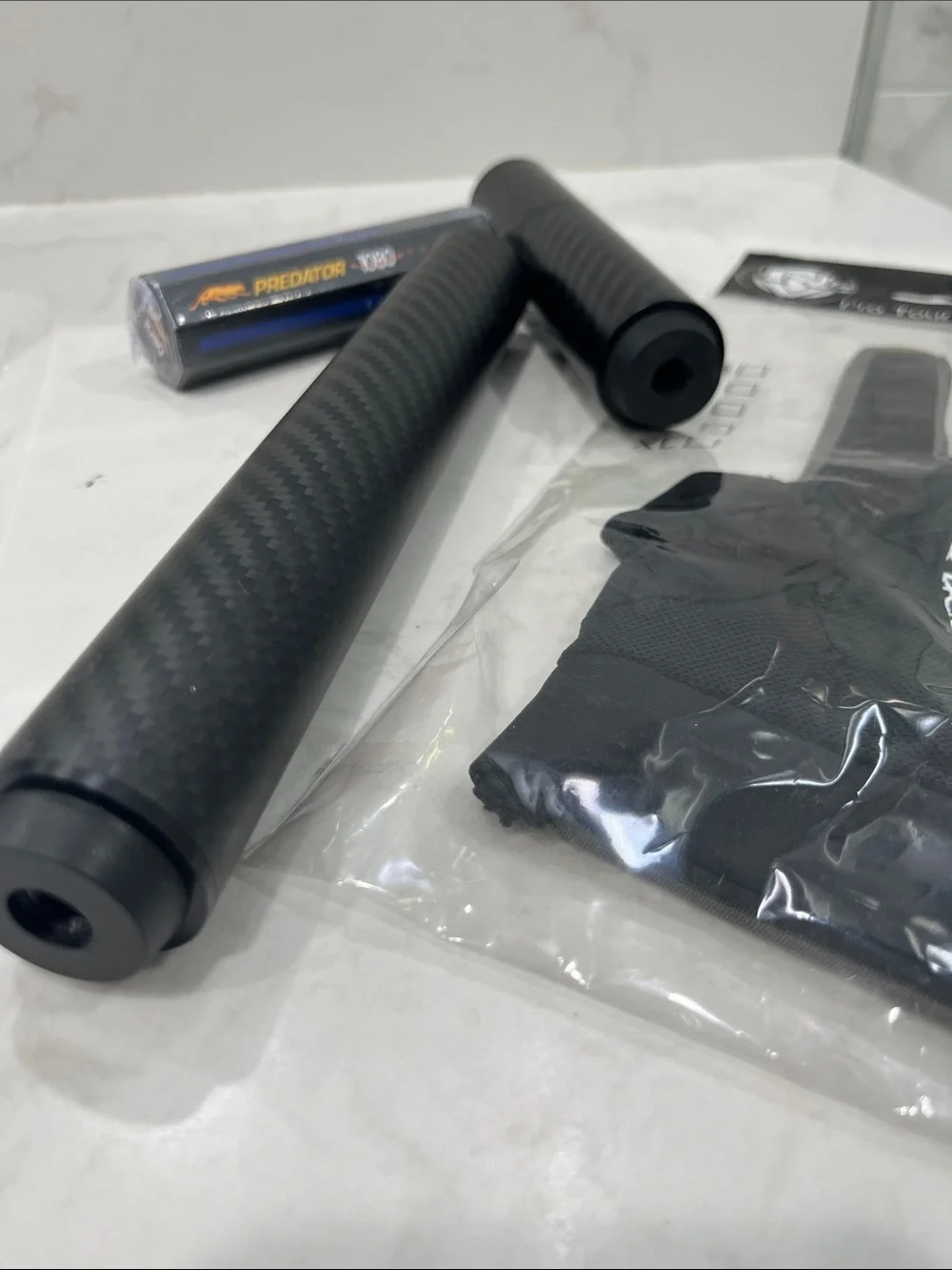 Unbranded Men's Black Carbon Fiber Grip Grooming Tool